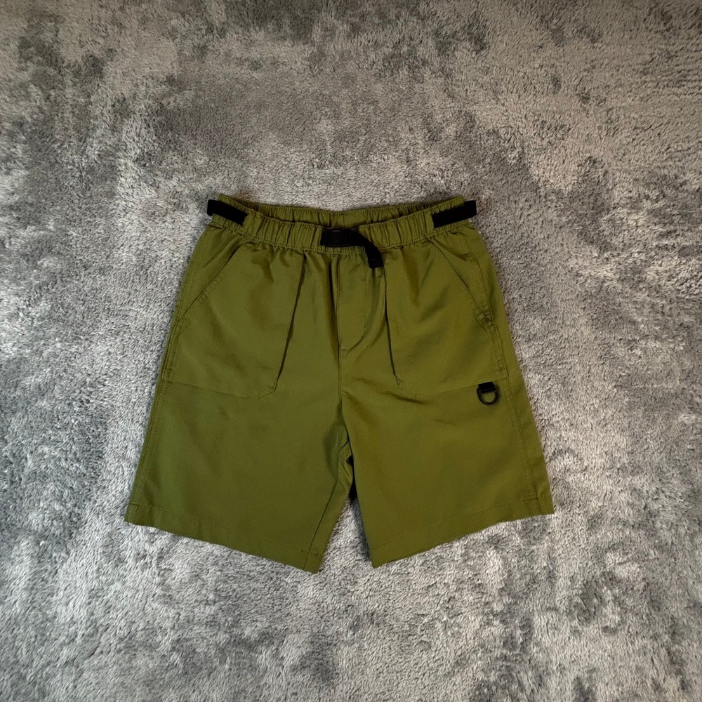 Wonder Nation Boys XL 14-16 Olive Green Utility Ripstop Shorts with Belt D-Ring